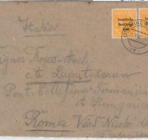 56160 - GERMANY: SOWJETISCHE ZONE - POSTAL HISTORY: # 191 * 2 on COVER 1949