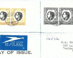 69127 - SOUTH WEST AFRICA SWA - POSTAL HISTORY - FDC  COVER 1937 - ROYALTY