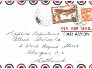 69124 -  ST LUCIA  - POSTAL HISTORY -  COVER to SCOTTLAND 1946 - ROYALTY
