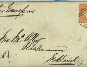 BK0353 - AUSTRALIA Victoria - Postal History - SG # 32a  COVER to SCOTLAND  1858