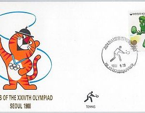 54451 - KOREA - POSTAL HISTORY:  Olympic Games SPORTS - FDC COVER: TENNIS 1988