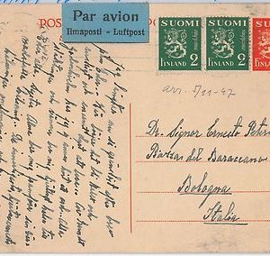 41999 -  FINLAND -  POSTAL HISTORY -  POSTAL STATIONERY CARD with ADDED STAMP