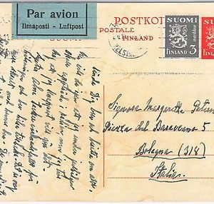 41990  - FINLAND -  POSTAL HISTORY -  POSTAL STATIONERY CARD with ADDED STAMP