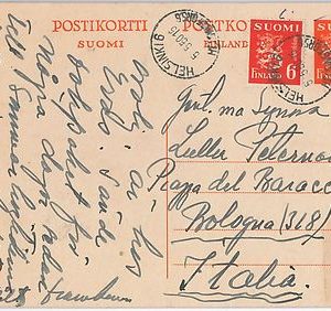 41993   - FINLAND -  POSTAL HISTORY -  POSTAL STATIONERY CARD with ADDED STAMP