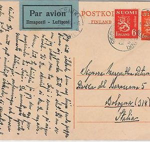 41991   - FINLAND -  POSTAL HISTORY -  POSTAL STATIONERY CARD with ADDED STAMP