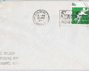 54470 - GB - POSTAL HISTORY:  SPORTS postmark & stamp on COVER: TENNIS 1977