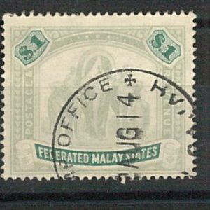 60785 - MALAYA Federate Malay States - STAMPS: SG # 48  Used   FINE - ELEPHANTS