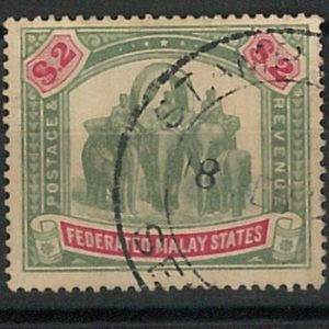 60784 - MALAYA Federate Malay States - STAMPS: SG # 24 Used   FINE - ELEPHANTS