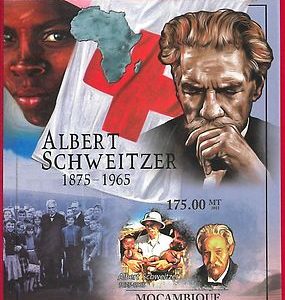 MOZAMBIQUE - ERROR, 2011 IMPERF SHEET: Albert Schweitzer, Medicine, Science