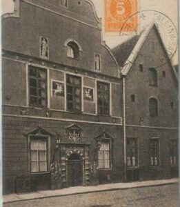 79690 - ESTONIA -  Imperf Stamps on VINTAGE   POSTCARD :   REVAL Tallinn