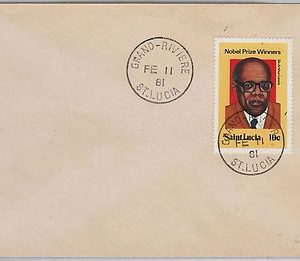 39817  ST LUCIA -  POSTAL HISTORY - COVER with nice postmark: GRAND RIVIERE 1981