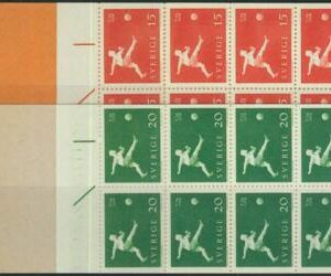 91430  - SWEDEN   - STAMPS: SET of 2 Booklet YVERT #  438 / 39  - FOOTBALL 1959