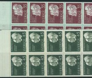 91441 - SWEDEN - STAMPS: Booklet   Mi # 626 / 27 - 1968 Nobel Prizewinners 1908