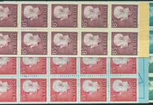 91443 - SWEDEN - STAMPS: set of 4 BOOKLETS  King Gustaf VI Adolf of Sweden
