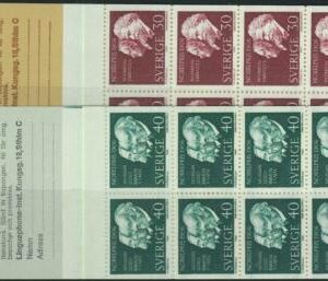 91444 - SWEDEN - STAMPS: Booklet   Mi # 566/67 - 1966 Nobel Prizewinners 1906