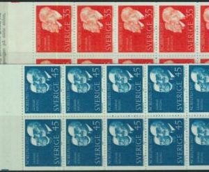 91442 - SWEDEN - STAMPS: Booklet   Mi # 596/97 -  1967 Nobel Prizewinners 1967