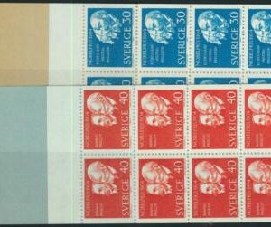 91447 - SWEDEN - STAMPS: Booklet   Mi # 529/30 - 1964 Nobel Prizewinners 1904
