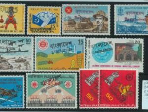 95767 - BANGLADESH - STAMP -  SELECTION of different OVERPRINTS on INDIAN stamps