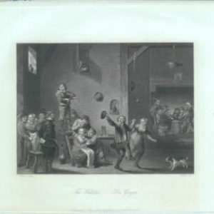 84960  - GERMANY - VINTAGE  Engraving  : TENIER The Fidler - Der Deiger