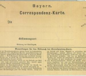 89220 - GERMANY Bayern - Postal History - STATIONERY Formular CARD