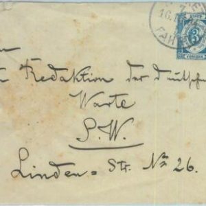 89259 - GERMANY - Postal History - Private Mail STATIONERY Cover: Berlin 1894