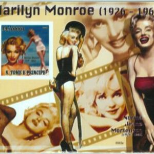 A1460- SAO TOME E PRINCIPE, ERROR IMPERF Souvenir s: 2009 Marylin Monroe, Cinema