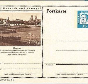 56666 - HORSE  racing - GERMANY -  POSTAL HISTORY:  STATIONERY CARD