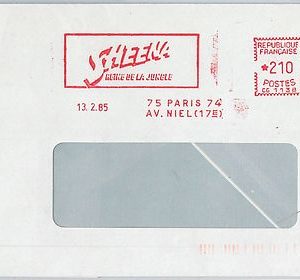 64775 - FRANCE - Red MECHANICAL POSTMARK: CINEMA Sheena, reine de la jungle 1985