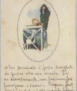 76981 - 1920 VINTAGE POSTCARD - Glamour, Ladies, Tennis, ARTIST SIGNED: Nanni G.
