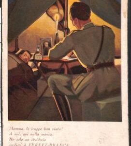 Lib735 - VINTAGE Illustrated ADVERTISING POSTCARD - Nanni FERNET BRANCA 1942