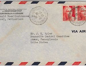 FRANCE -  POSTAL HISTORY - Yvert # 729 PAIR on COVER to USA 1948