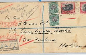 61406  - SOUTH AFRICA - POSTAL HISTORY - REGISTERED COVER to NETHERLANDS 1965
