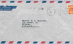 61396 - NIGERIA - POSTAL HISTORY - AIRMAIL COVER  to ITALY - 1965