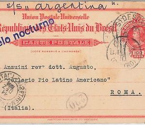 56450 -  BRAZIL -  POSTAL HISTORY:  STATIONERY CARD with different nice postmark
