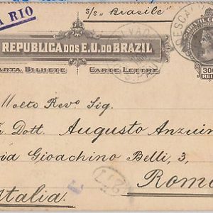 56449 - BRAZIL - POSTAL HISTORY - LETTER CARD: Meyer # CB82 from DESCALVADO 1909