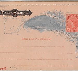 56447 - BRAZIL - POSTAL HISTORY - STATIONERY LETTER CARD:  Meyer # CB47