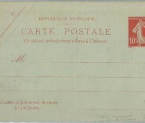 77438 - FRANCE - Postal History - STATIONERY  CARD  Storch  #  E5     date  405