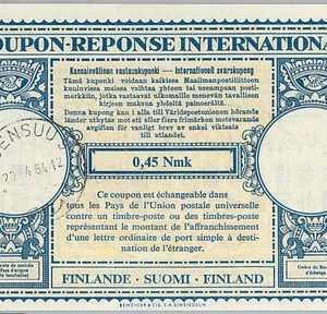 61041 - COUPON RESPONSE INTERNATIONAL London Model: FINLAND 1964