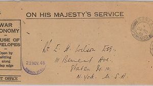 52037 - DOMINICA -  POSTAL HISTORY - LARGE COVER to USA - OFFICIAL MAIL 1945