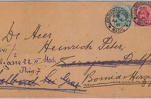 52042 - South Africa  NATAL -  POSTAL HISTORY: COVER to BOSNIA HERZEGOVINA! 1911