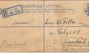 52045 - NIGERIA - POSTAL HISTORY: STATIONERY COVER from KANO to SWITZERLAND 1920