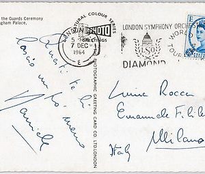 GB -  POSTAL HISTORY -  POSTCARD with nice postmark - MUSIC / DIAMOND 1964