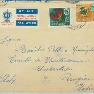 67391 - SOUTHERN RHODESIA  - Postal History -   COVER  to  ITALY  1964
