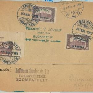 66799 - HUNGARY - Postal History -   MICHEL # 319/21 on COVER 1921