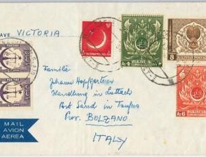 49001 - PAKISTAN - POSTAL HISTORY - AIRMAIL COVER to ITALY 1958