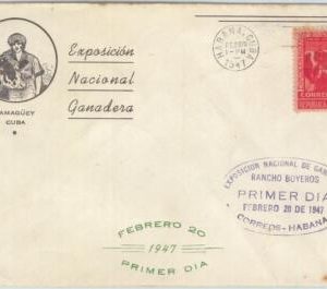 74000 - HAVANA -   FDC COVER  1947 - ANIMALS CATTLE