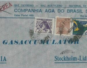 74387 - BRAZIL - POSTAL HISTORY -  4200 Reis on COVER to SWEDEN  1937