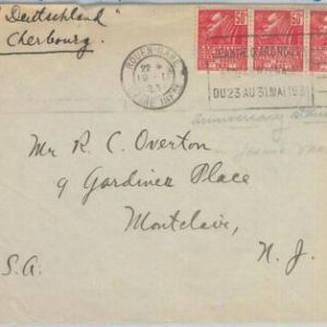 75207 - FRANCE - Postal History - PAQUEBOT COVER - JEANNE D'ARC 1931 Rouen