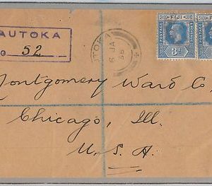52334 - FIJI  -  POSTAL HISTORY - REGISTERED COVER FRONT from LAUTOKA 1958
