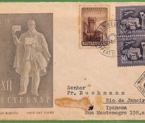 ZA0229 - Hungary - Postal History - Cover - FDC - Trains - 1949